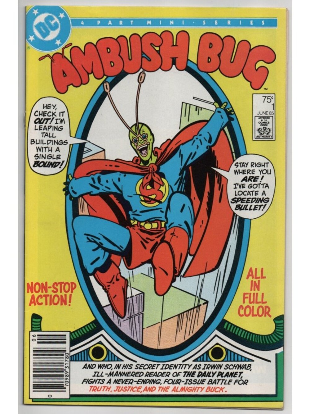 Ambush Bug 1 DC Comics 1985 VF- 7.5 Newsstand Keith Giffen 1st Issue